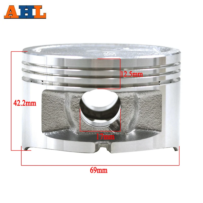 

AHL STD ~+100 69mm 69.25mm 69.5mm 69.75mm 70mm Motorcycle Piston Kit Pin Rings For YAMAHA YP250 YP 250 Majesty 250 4HC