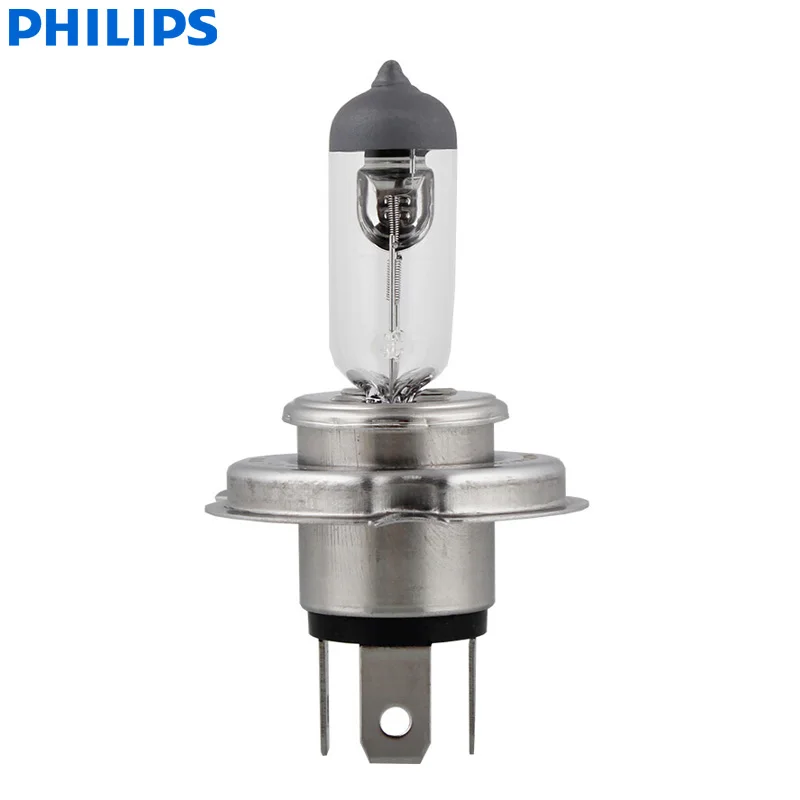 Philips Vision H4 12V 60/55W P43t 12342C1 +30% More Bright Original Light Car Halogen Headlight OEM Auto High Low Beam (Single)