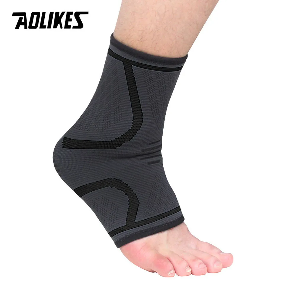 AOLIKES 1PCS Ankle Brace Compression Support Sleeve Elastic Breathable for Injury Recovery Joint Pain femme Foot Sports Socks