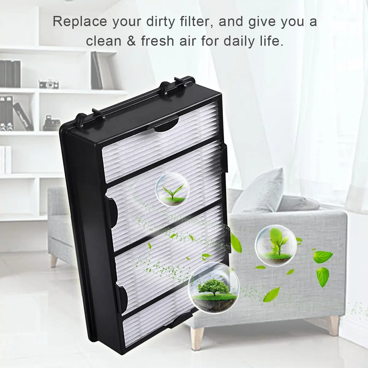 Filtro HEPA para aspiradora, Compatible con Holmes, parte HAPF600, HAPF600D, HAPF600D-U2