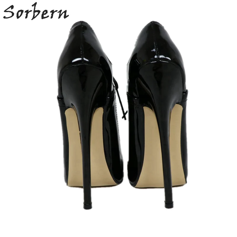 Sorbern Stripper High Heels Pump Women 18Cm Women Shoes 43 Size Stilletos Women Point Toe Custom Crossdressing Pumps Lady