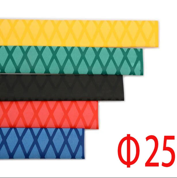 Diameter 25mm Tube Heat shrink Tubing Pattern tube Non-slip for Fishing rod 1 meter