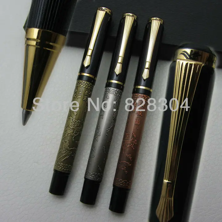 3 pcs high quality Paul classic eight Horses roller pen Office writing gift pen