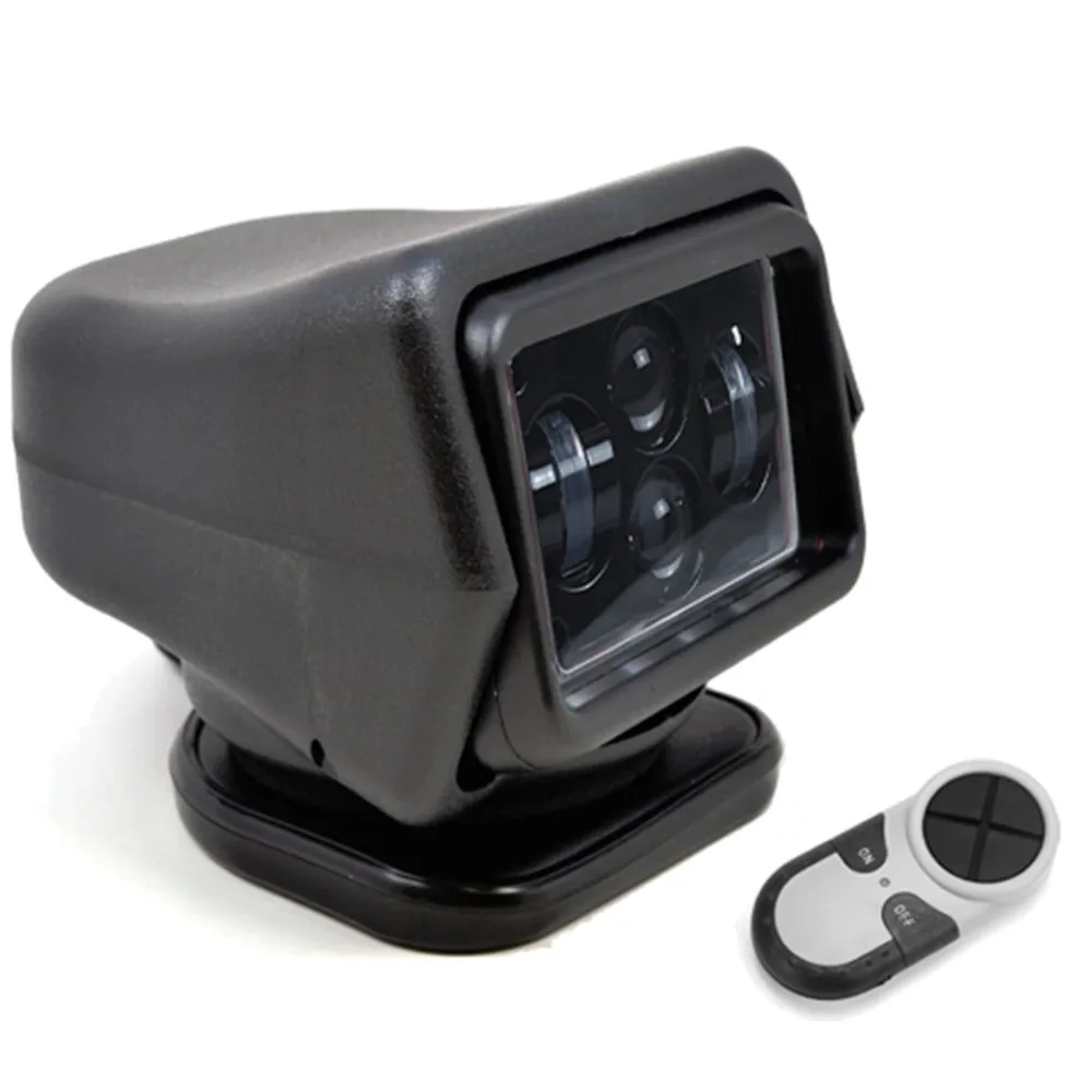 Car 50W 60W Led Remote Control Search Light 360 Degree Boat Camping Magnetic Base Spot Work Light Boat Truck SUV 12V 24V