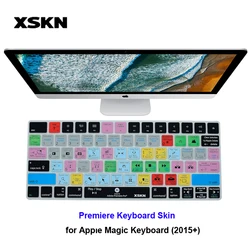 XSKN Premiere Pro Logic Pro Final Cut Pro Photoshop for iMac Magic Keyboard Shortcut Hot keys Silicone Smart Skin Protector