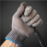 Safety Cut Proof Stab Resistant Work Gloves Stainless Steel Wire Safety Gloves Cut Metal Mesh Butcher Anti-cutting Work Gloves