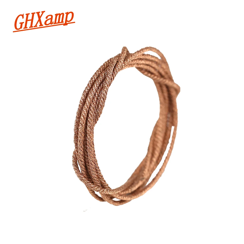 GHXAMP 1 Meter Speaker Lead Wire Braided Copper Wire For 5" 6.5" 8" 10"Inch Woofer PA Speaker Voice Coil Repair