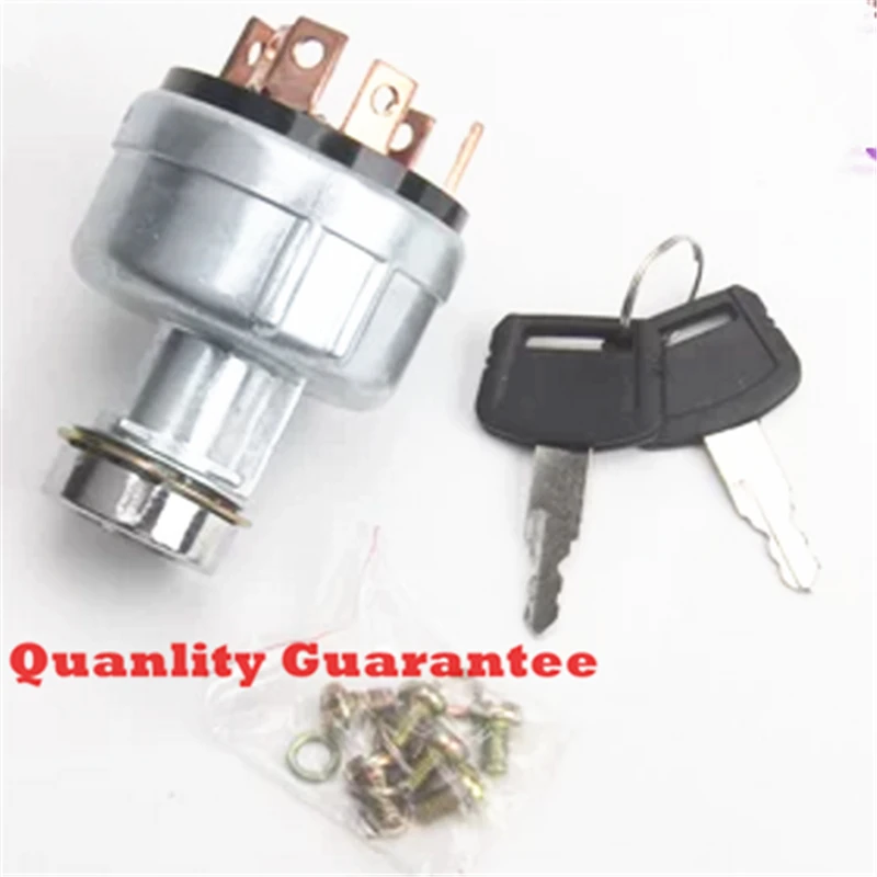 EX200-1 6 pins Key Ignition Switch for Excavator with 2 pcs Key