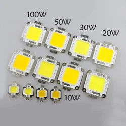 20W 30W 50W 100W COB LED Chips  high power DC 30V-36V Integrated Source SMD For Floodlight Spotlight Warm White /White outdoor F