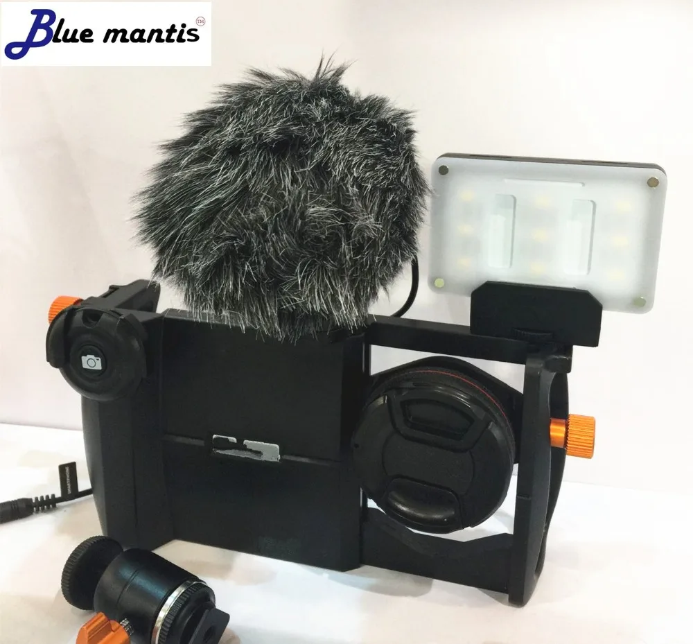 Outdoor Professionelle Pelz Windschutzscheibe Für Rode Video Mic Künstliche Pelz Winddicht Windschutzscheibe Für BOYA MM1 Micro Blue Mantis – Detail 6