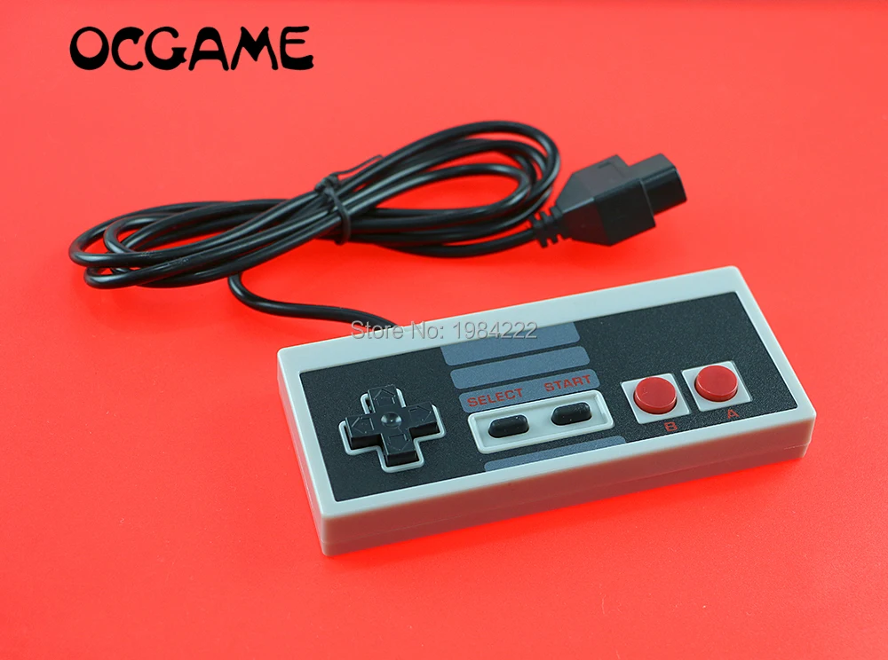 OCGAME Hot Classic Controller Gaming Gamer JoyStick Joypad for NES NTSC System Console Classic Style 6ft 3rd party 10pcs/lot