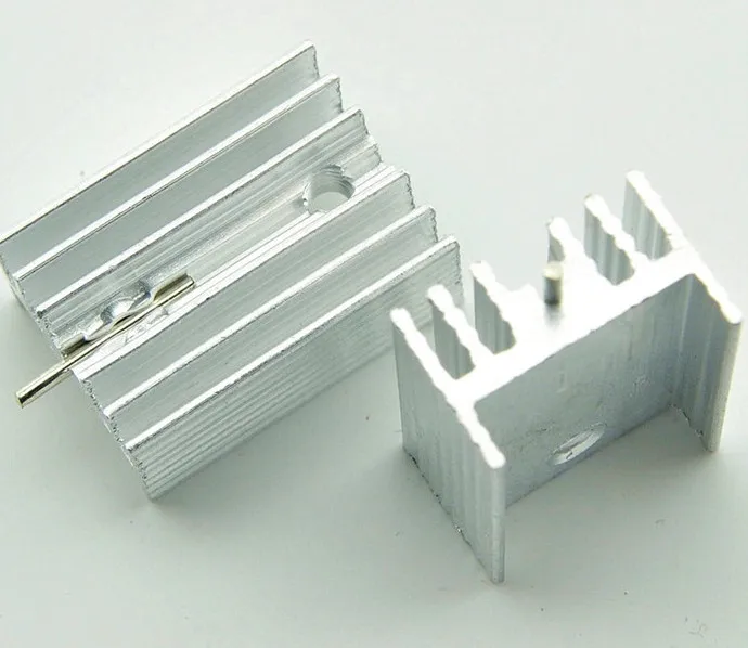 

60pcs Heatsink 21*15*10MM with needle TO220 Aluminium Heat Sink Transistor Radiator TO220 7805 Cooler Cooling Fin