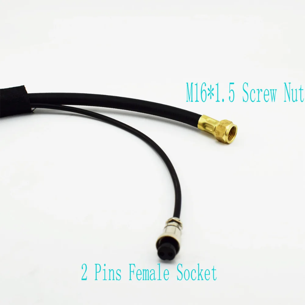 Air Cooled Gas Power Incorporated TIG Welding Torch Flexible Head Neck WP-17F 150Amps 4M Gun M16*1.5 Hose Cable