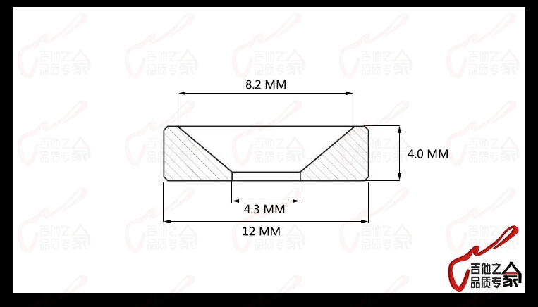 1 Set (4Pcs) GuitarFamily  Electric Guitar Bass Neck Joint Bushings Without Screws ( 12MMx4.0MM ) MADE IN KOREA