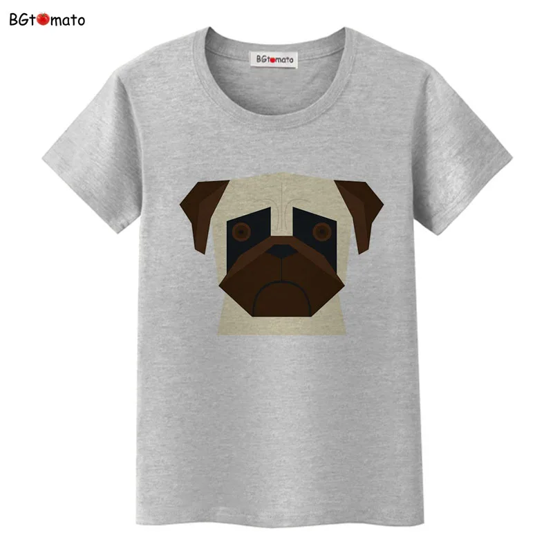 Cute digital dog 2D T-shirts woman lovely cartoon top tees Original Brand Good quality summer Lovely Animals shirts