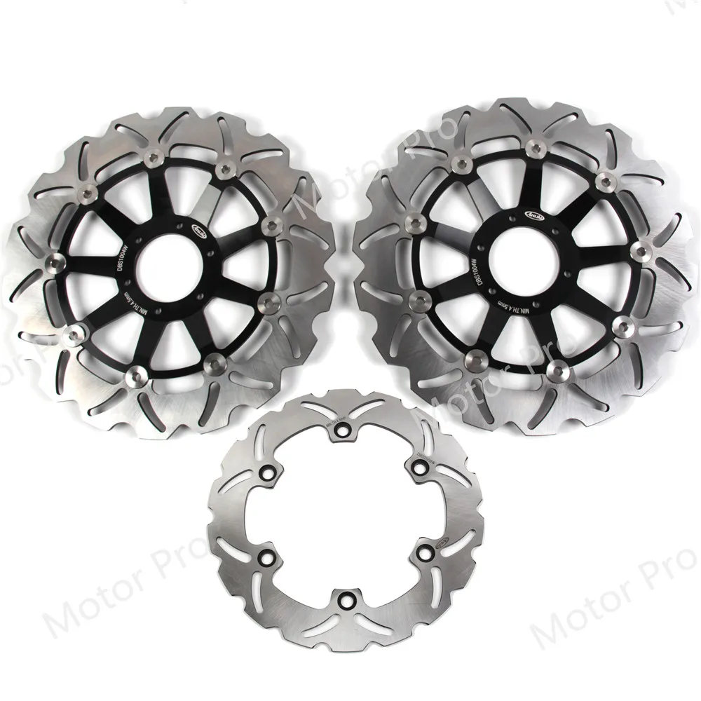 Para honda xlv 1000 varadero 2003 - 2011 kit rotor de disco de freio dianteiro traseiro xlv1000 2004 2005 2006 2007 2008 2009 2011 preto