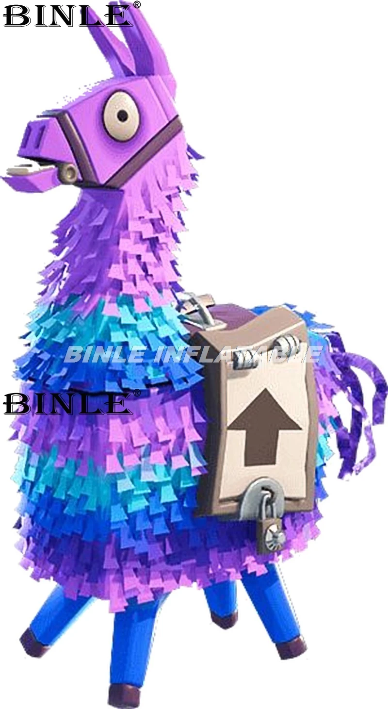 Customized new designed 3mH purple giant inflatable Lama animal cartoon for advertising