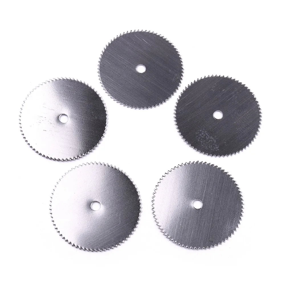 5/10/50Pcs 22Mm เหล็กไม้ใบเลื่อยวงเดือนตัดใบมีดตัดสำหรับโรตารี่ Dremel เครื่องมือ