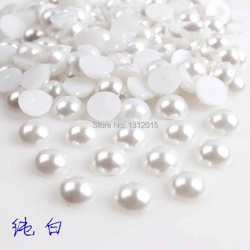 Half Round Pearl beads Beads Flatback Cabochon Scrapbooking Craft For Diy 5000pcs 3mm BMZZ03m