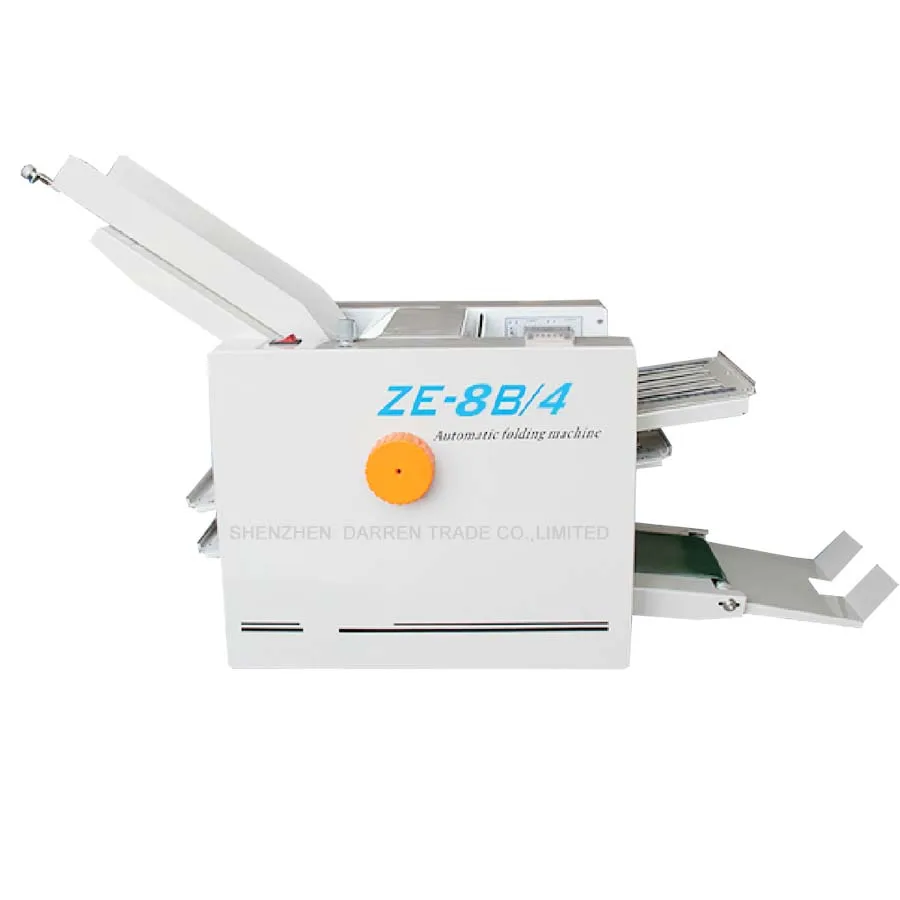 ZE-8B/4 automatic paper folding machine max for A3 paper+high speed+4 folding trays+100% warranty 1PC