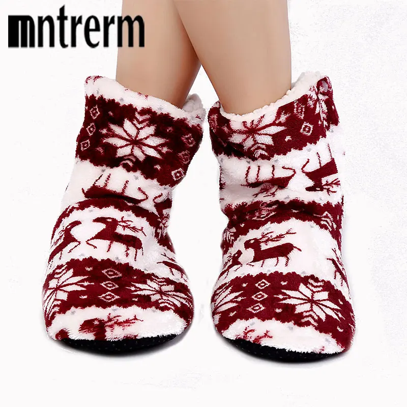 Mntrerm 2022 New Indoor Home Slippers Flannel Slippers Plush Home Slippers Couples Wooden Floor Slippers For Women Shoes woman