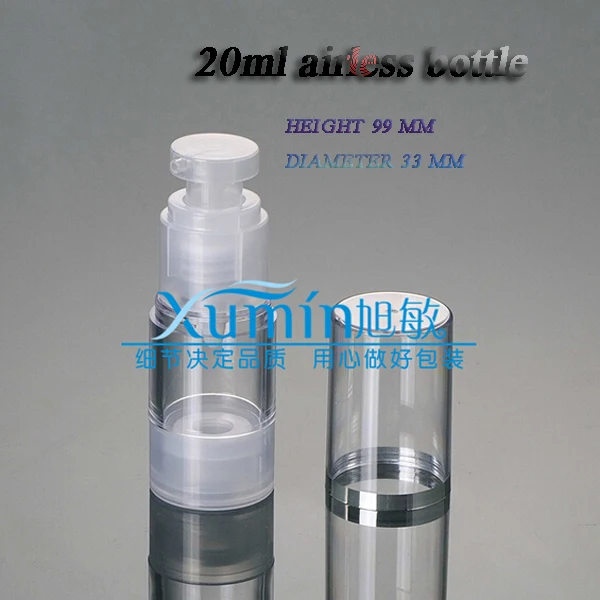 

Capacity 20ml 30pcs/lot Transparent Pump airless Bottle with high quality