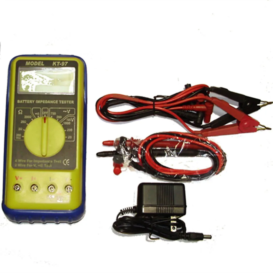 KT-97 Internal Resistance Measuring Instrument High Integration For UPS Mobile Phone Dry Batteries Automatic Polarity Judgment