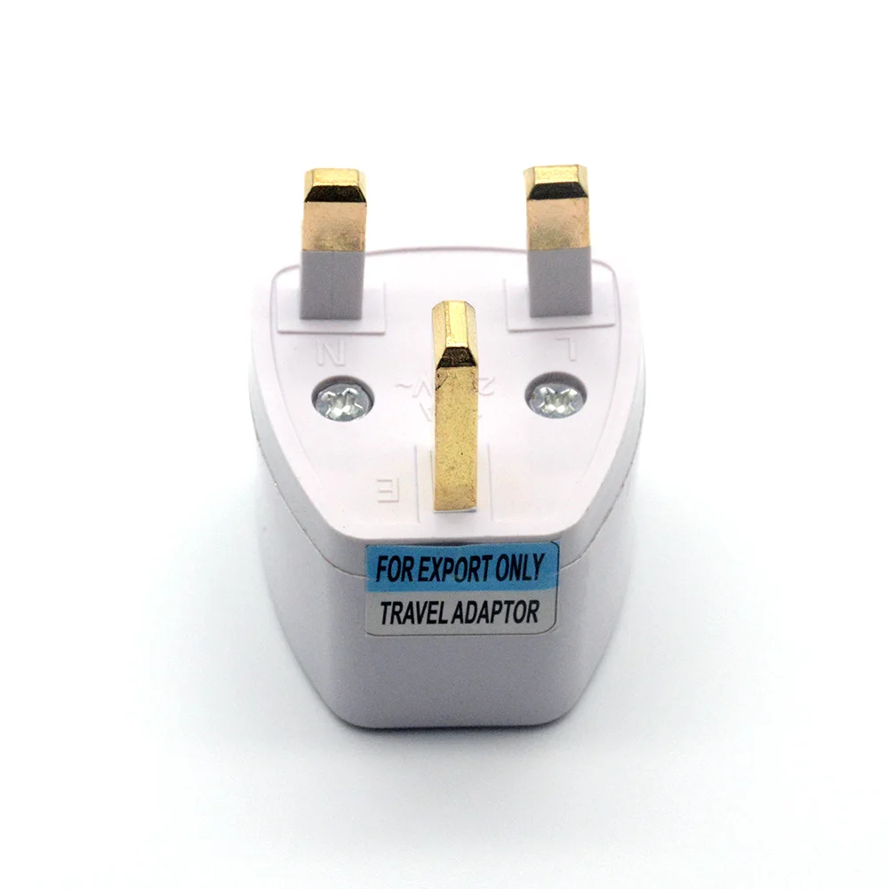 Uniwersalny 3Pin UK HK AC Travel wtyczka zasilania US/ue/AU do UK/HK 3 gniazdo kołkowe konwersja wtyczka konwersji Adapter do podróży