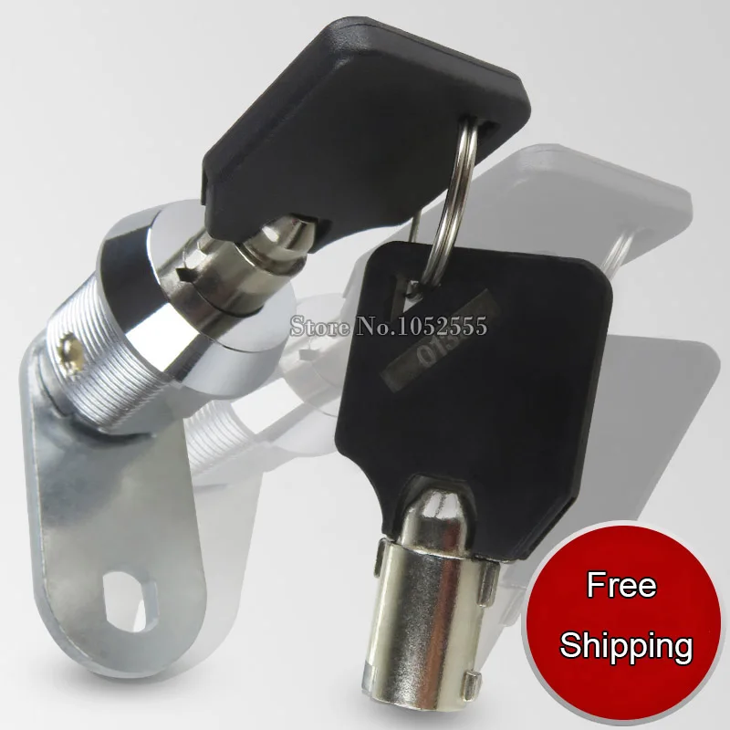 

HOT 10PCS/LOT KEY CAM LOCK CABINET BOX DRAWER LOCK MAILBOX CUPBOARD DESK SECURITY LOCK TOOLBOX REPLACEMENT LOCK