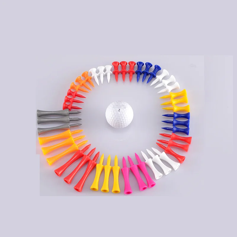 Golf Small Tee Golf Plastic Tee Ball Tee 6 Size 31mm 37mm 43mm 51mm 57mm 70mm Golf Tee