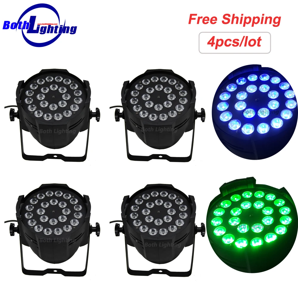 

Professional Stage Light Projector 24*18W RGBWA UV Color 6in1 LED Can Par Wash Light DJ Party KTV Concert Light