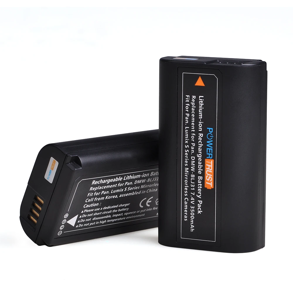 2x 3500mAh DMW-BLJ31 BLJ31 DMWBLJ31 Battery for Panasonic LUMIX S1, S1R,S1H, LUMIX S Series Mirrorless Camera Batteries