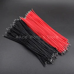 100pcs Breadboard Jumper Cable Wires Tinned 24AWG / 26AWG 10cm Black & Red wire