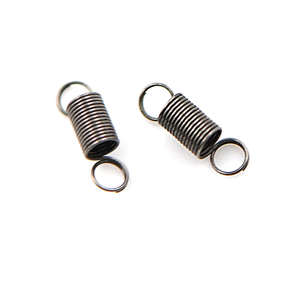 High Quailty 10Pcs/lot Stainless Steel Dual Hook Small Tension Spring Coil Tension Steel Small Mini Spring