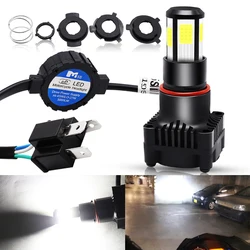 LED H4 Motorcycle Headlight Bulb Hi-Lo Beam 25W 5000LM COB Chip Scooter Motorbike Moto Universal Front Headlamp Driving Light