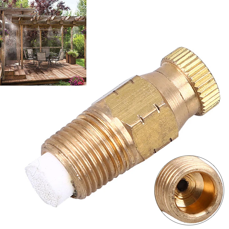 

1/8" Gold Mist Sprinkler Head Spray Misting Nozzle Garden Farm Irrigation System Part