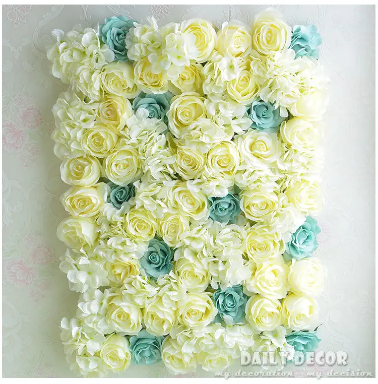 

EMS free shipping 10pcs Hi-Q Artificial Rose Hydrangea flower wall wedding background lawn pillar flower road lead decoration