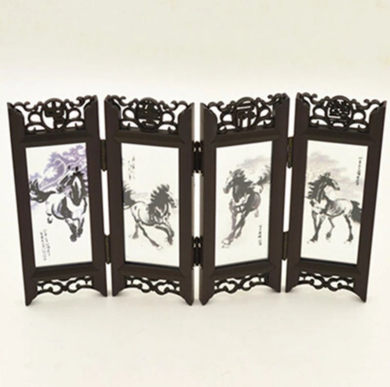Multi-pattern Antique Small Screen Chinese Style Mask  Ornaments Features Crafts Tourism Souvenirs Gift  Home Decoration