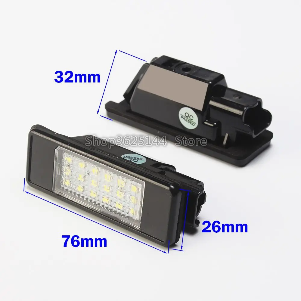 2PCS LED Number License plate light for Citroen Berlingo C2 C3 Pluriel Baujahr 2004 - 2009 C4 C5 Limousine C6 DS