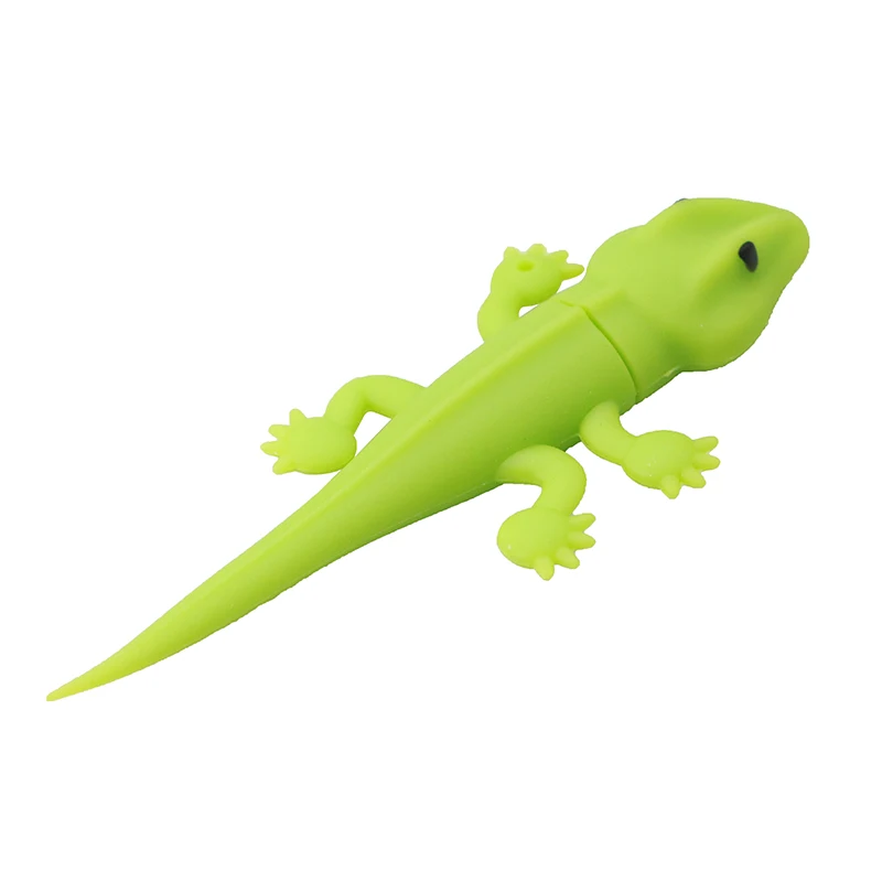 Green Lizard Chameleon-محرك أقراص فلاش USB بسعة 4 جيجابايت و 8 جيجابايت ، ومحرك أقراص فلاش ، ووحدة تخزين الإبهام ، ومفتاح U ، وهدية إبداعية