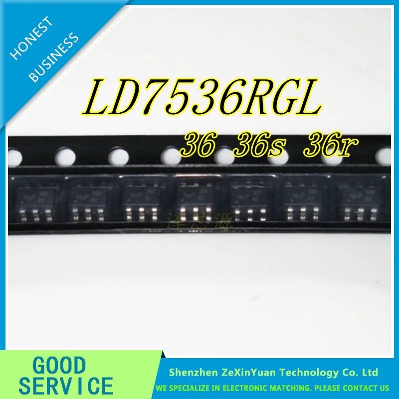 50PCS-500PCS LD7536RGL LD7536RG LD7536R LD7536 sot23-6 Chipset