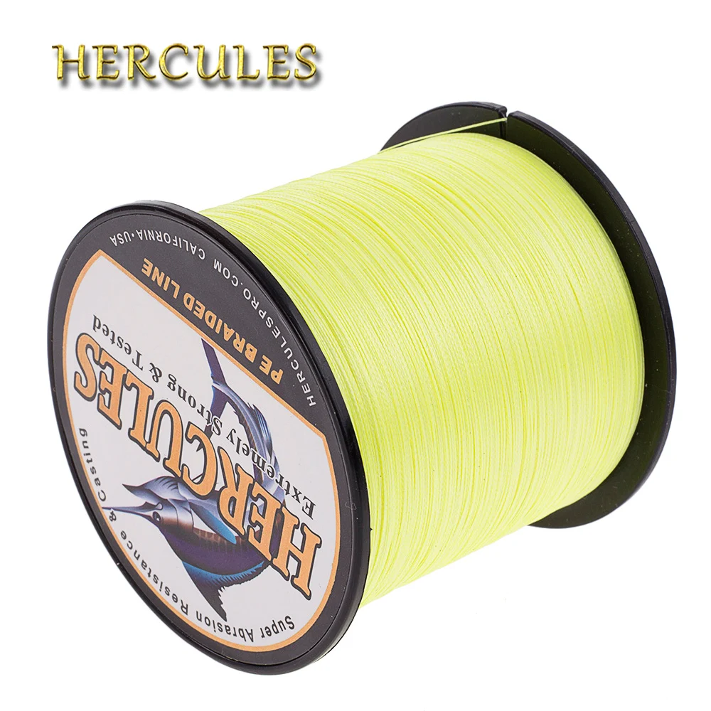Hercules Pleciona żyłka wędkarska do połowu karpi 100M 300M 500M 1000M 1500M 2000M Peche Multifilament 4 pasma Pesca PE 6-100LB