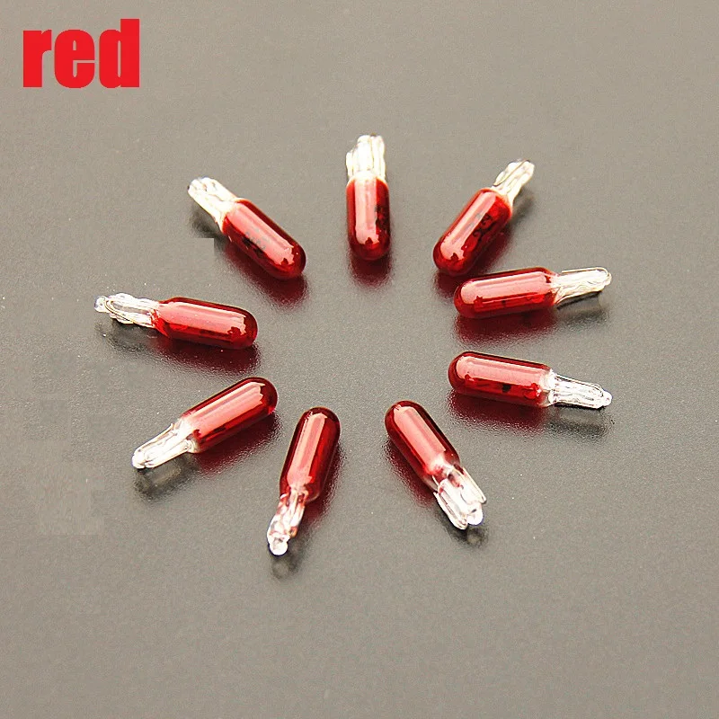 12V 1.2W 286 T5 Car white green purple amber yellow Bulb Car Wedge Dashboard light dashboard warning lights halogen lamp