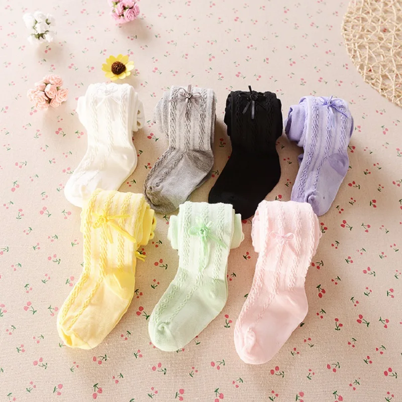 Candy Colorful Baby Girl Tights Newborn Pantyhose 0-4years Bebe Stocking Children Clothes Kids Underpant Princess Trouser Cotton