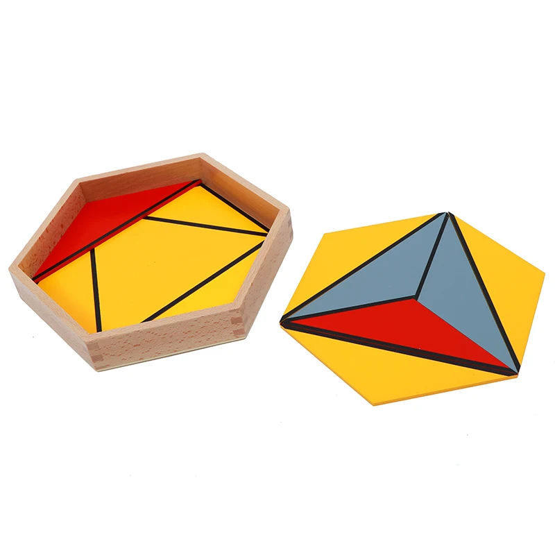 Baby Toy Montessori Professional Constructive Triangles With 5 Boxes Early Childhood Education Preschool Training Toys