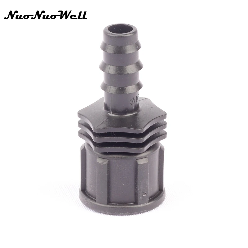 

3pcs NuoNuoWell 1/2" Female Tread To 16mm Barbed Hose Straight Connector Irrigation Hose Coupling Garden Drip System Fitting