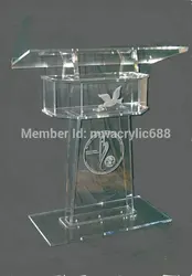 pulpit furniture  High Soundness Modern Design Cheap Clear Acrylic Lectern acrylic pulpit