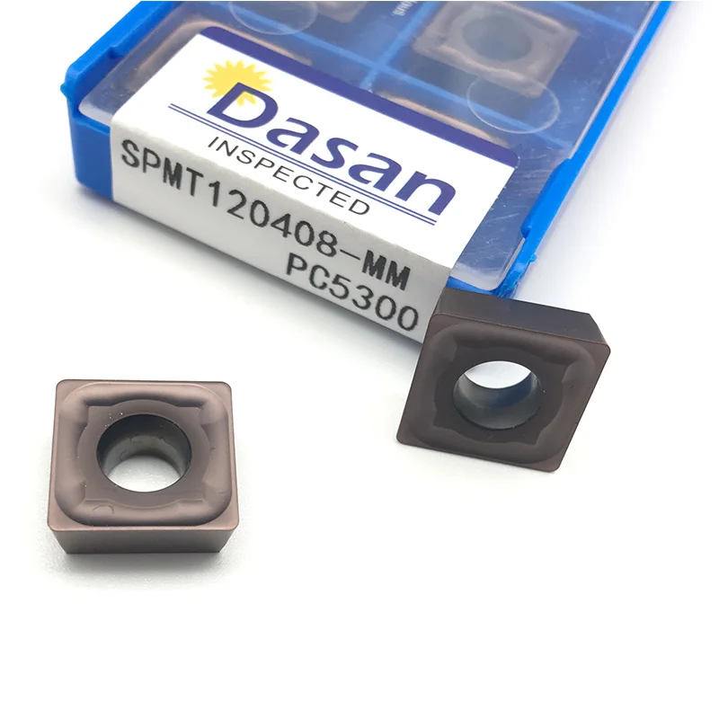 10 cái Carbide Chèn SPMT120408 MM PC5300 Công Cụ Chuyển Lưỡi Dao CNC Lathe Kim Loại Công Cụ Chuyển Knilfe Cutter
