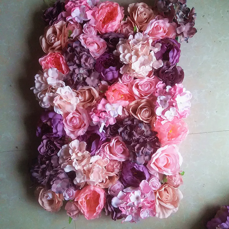 

SPR hydrangea rose flower wall panels wedding backdrop artificial flower row arch runner decorative flore arrangement