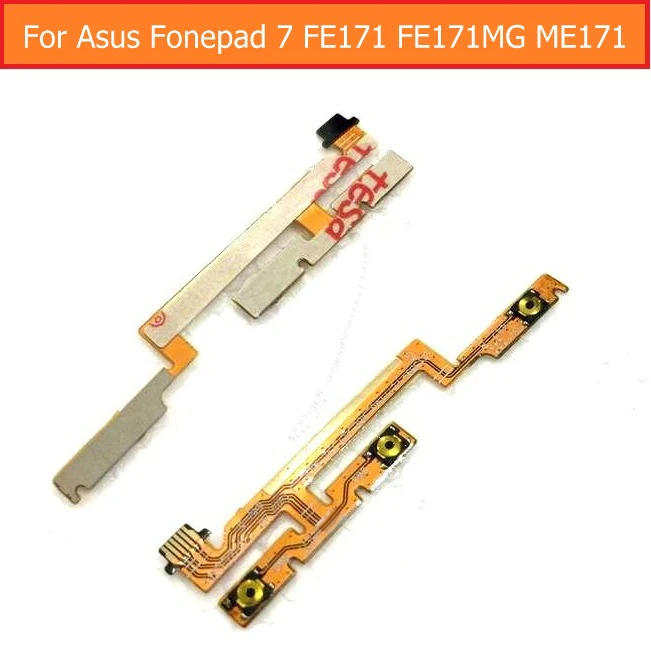 100% Genuine  on/off power flex cable For Asus Fonepad 7 FE171 FE171MG ME171 K01N K01F volume flex cable of up/down keypad